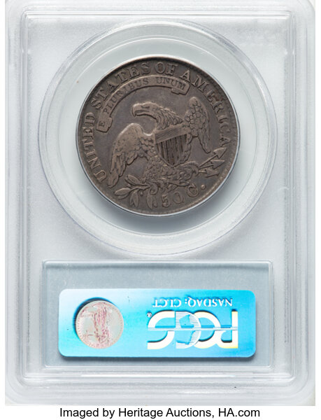 image for: 1834 50C Large Date, Large Letters, O-101, R.1, VF30 PCGS. Ex: Manhattan Collection. PCGS Population: 3 in 30, 41 finer (11...
