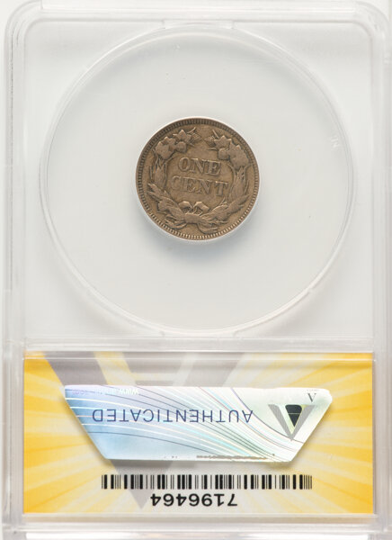 image for: 1858/7 1C FS-301, Snow-1 -- Graffiti -- ANACS Details. Fine 15 Details. ...