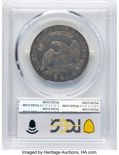 image for: 1819/8 50C Large 9, O-104, R.2, VF30 PCGS. Incorrectly designated by PCGS as a Small 9 variety. Mintage 2,208,000....