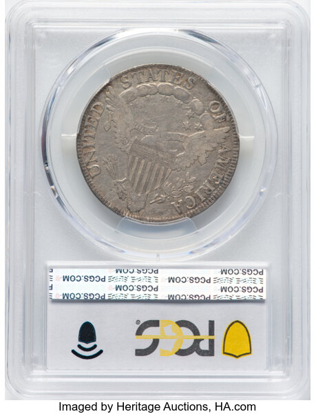 image for: 1807 50C Draped Bust, O-108, T-1, Low R.4, VG8 PCGS. Mintage 301,076....