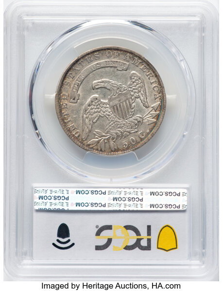 image for: 1835 50C O-105, R.2, VF35 PCGS.  Mintage 5,352,006....