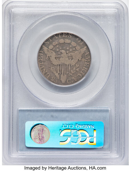 image for: 1806 25C B-9, R.1, VG10 PCGS.  Mintage 206,124....