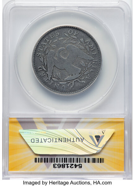 image for: 1795 50C Two Leaves, O-116, T-11, R.3 -- Cleaned -- ANACS Details. Good 6 Details.  Mintage 299,680....