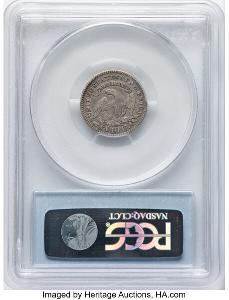 image for: 1821 10C Large Date, JR-4, R.2, VF20 PCGS. PCGS Population: (37/380).  Mintage 1,186,512....