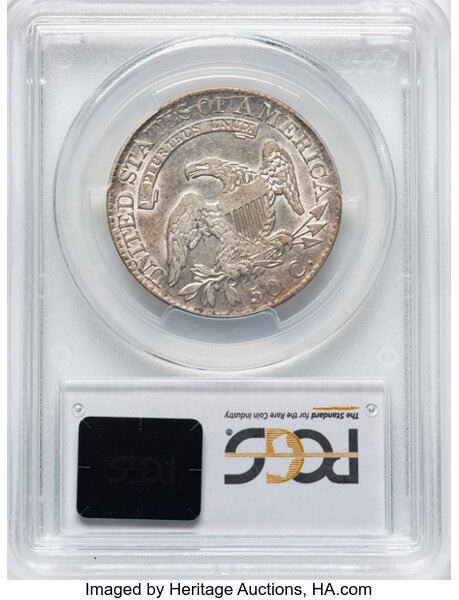 image for: 1826 50C O-106a, R.2, AU50 PCGS.  CDN: $255 Whsle. Bid for NGC/PCGS AU50. Mintage 4,000,000....