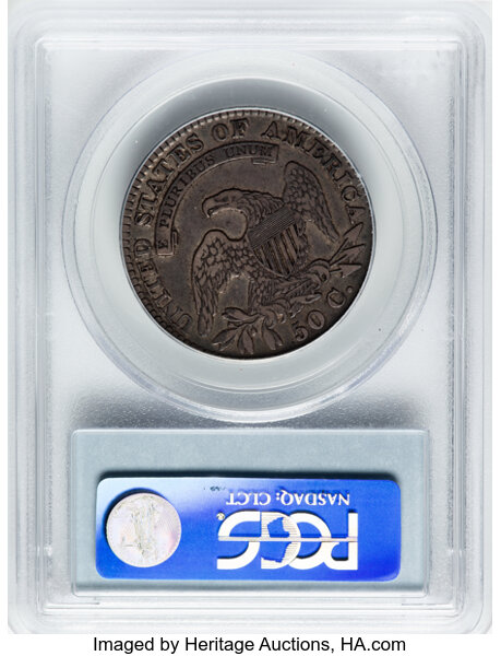 image for: 1829 50C Small Letters, O-111, R.3, VF30 PCGS. Ex: Manhattan Collection. PCGS Population: 1 in 30, 19 finer (10/25). CDN: $...