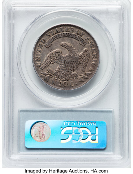 image for: 1833 50C O-108, R.1, XF45 PCGS. Ex: Manhattan Collection. PCGS Population: 3 in 45, 35 finer (11/25). CDN: $190 Whsle. Bid ...