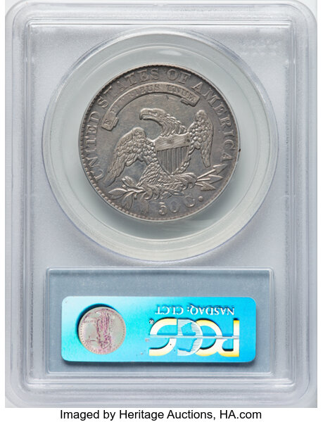 image for: 1831 50C O-111, R.1, XF45 PCGS. Ex: Manhattan Collection. PCGS Population: 6 in 45, 19 finer (11/25). CDN: $190 Whsle. Bid ...