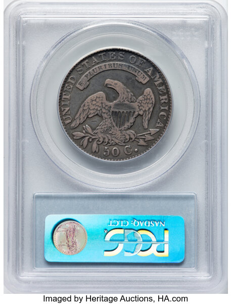 image for: 1832 50C Small Letters, O-111, R.1, VF30 PCGS. Ex: Manhattan Collection. PCGS Population: 5 in 30, 31 finer (11/25). CDN: $...
