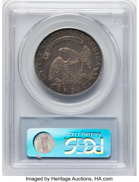 image for: 1832 50C Small Letters, O-122, R.1, VF35 PCGS. Ex: Manhattan Collection. PCGS Population: 5 in 35, 48 finer (11/25). CDN: $...