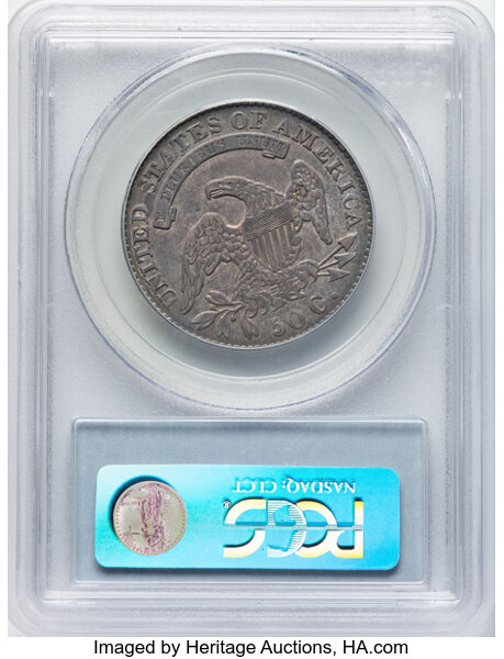 image for: 1830 50C Large 0, O-123, R.1, AU50 PCGS. Ex: Manhattan Collection. PCGS Population: 6 in 50, 39 finer (11/25). CDN: $255 Wh...