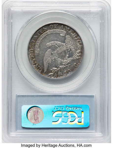 image for: 1808/7 50C O-101, R.1, VF25 PCGS. Ex: Manhattan Collection. PCGS Population: 4 in 25, 49 finer (11/25). CDN: $335 Whsle. Bi...