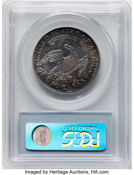 image for: 1810 50C O-103, R.3, XF45 PCGS. Ex: Manhattan Collection. PCGS Population: 3 in 45, 9 finer (11/25). CDN: $605 Whsle. Bid f...