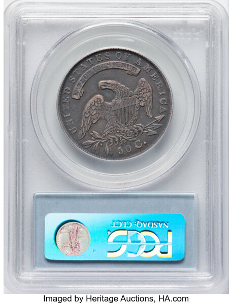 image for: 1834 50C Large Date, Small Letters, O-107, R.1, XF45 PCGS. Ex: Manhattan Collection. PCGS Population: 6 in 45, 29 finer (11...
