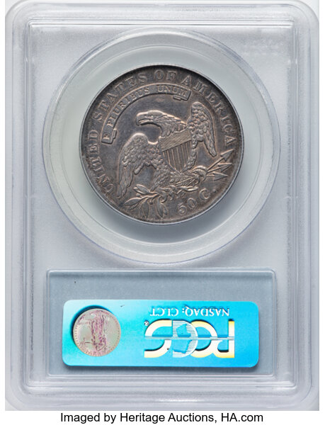 image for: 1836 50C Lettered Edge, O-110, R.1, XF45 PCGS. Ex: Manhattan Collection. PCGS Population: 9 in 45, 15 finer (11/25). CDN: $...