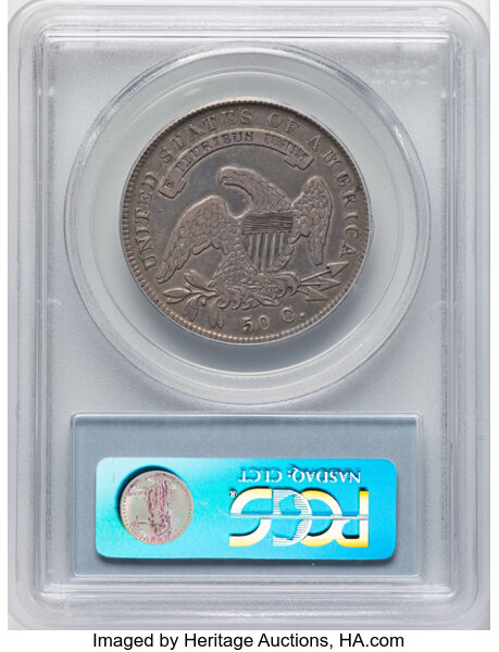 image for: 1836 50C Lettered Edge, O-104a, R.3, VF35 PCGS. Ex: Manhattan Collection. PCGS Population: 2 in 35, 16 finer (11/25). CDN: ...