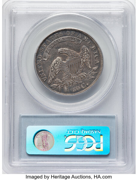 image for: 1834 50C Large Date, Small Letters, O-106, R.1, XF45 PCGS. Ex: Manhattan Collection. PCGS Population: 6 in 45, 26 finer (11...