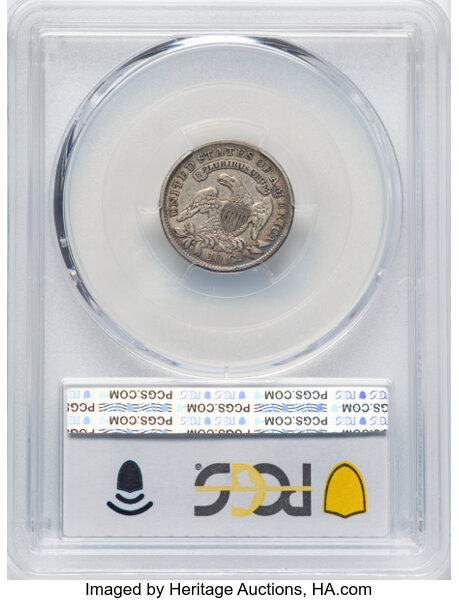 image for: 1836 10C JR-3, R.3, VF30 PCGS. PCGS Population: 2 in 30, 4 finer (10/25). CDN: $130 Whsle. Bid for NGC/PCGS VF30. Mintage 1...