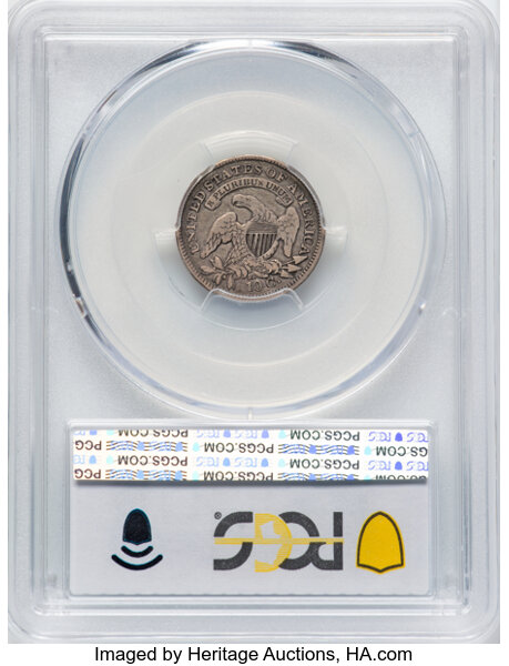 image for: 1837 10C JR-2, R.3, VF25 PCGS. PCGS Population: 1 in 25, 7 finer (10/25). CDN: $115 Whsle. Bid for NGC/PCGS VF25. Mintage 3...