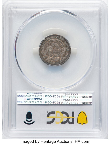 image for: 1825 10C JR-3, High R.4, Fine 15 PCGS. PCGS Population: 3 in 15, 6 finer (10/25). CDN: $176 Whsle. Bid for NGC/PCGS Fine 15...