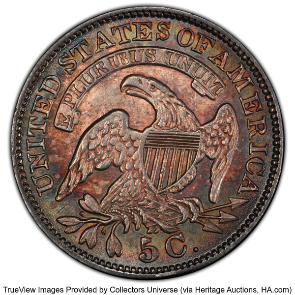 image for: 1829 H10C V-14, LM-16.1, R.2, MS62 PCGS.  CDN: $550 Whsle. Bid for NGC/PCGS MS62. Mintage 1,230,000....