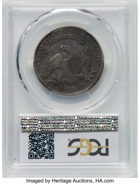 image for: 1827/6 50C O-103, R.4, VF30 PCGS. PCGS Population: 3 in 30, 13 finer (10/25). CDN: $216 Whsle. Bid for NGC/PCGS VF30. Minta...