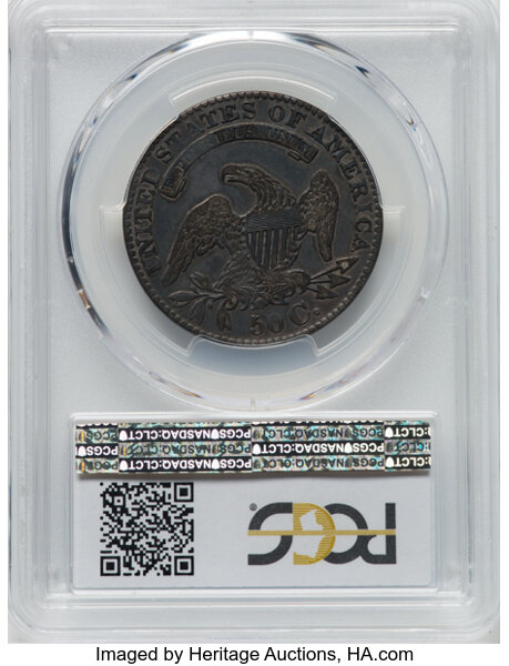 image for: 1829 50C Small Letters, O-119, R.3, XF40 PCGS. PCGS Population: 7 in 40, 12 finer (10/25). CDN: $176 Whsle. Bid for NGC/PCG...