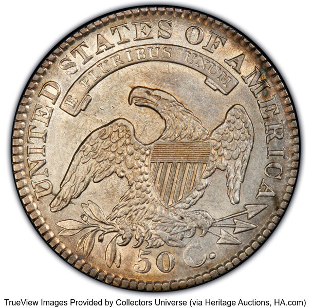 image for: 1830 50C Small 0, O-106, R.3, AU50 PCGS. Ex: Frederick Collection. PCGS Population: 2 in 50, 3 finer (10/25). CDN: $280.50 ...