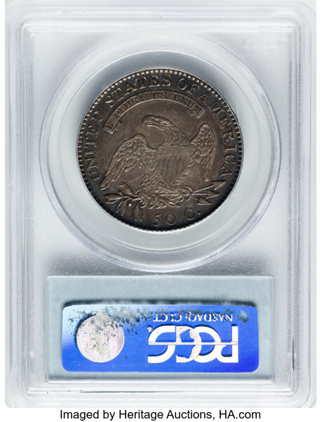 image for: 1819/8 50C Large 9, O-103a, R.3, XF45 PCGS. Ex: Frederick Collection. PCGS Population: 6 in 45, 12 finer (10/25). CDN: $506...