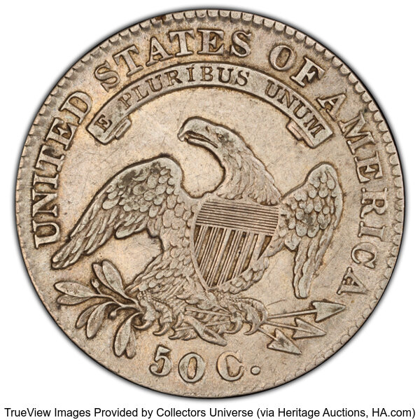 image for: 1830 50C Small 0, O-111, R.2, XF40 PCGS. PCGS Population: 2 in 40, 17 finer (10/25). CDN: $160 Whsle. Bid for NGC/PCGS XF40...