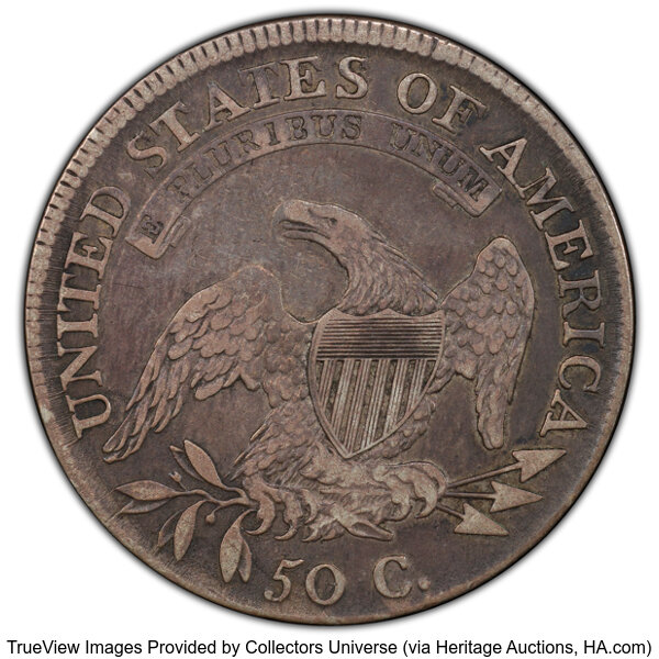 image for: 1810 50C O-103, R.3, VF25 PCGS. PCGS Population: 5 in 25, 20 finer (10/25). CDN: $247.50 Whsle. Bid for NGC/PCGS VF25. Mint...