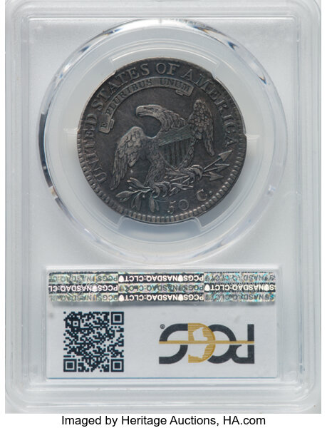 image for: 1813 50C O-105, R.1, VF35 PCGS. PCGS Population: 10 in 35, 26 finer (10/25). CDN: $330 Whsle. Bid for NGC/PCGS VF35. Mintag...