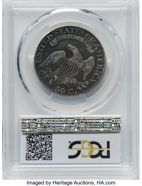 image for: 1825 50C O-109, High R.4, VF20 PCGS. PCGS Population: 1 in 20, 19 finer (10/25). CDN: $120 Whsle. Bid for NGC/PCGS VF20. Mi...