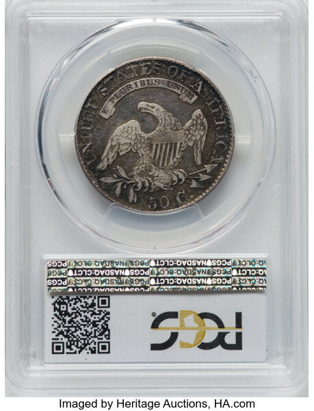 image for: 1825 50C O-117, Low R.4, VF30 PCGS. PCGS Population: 1 in 30, 18 finer (10/25). CDN: $144 Whsle. Bid for NGC/PCGS VF30. Min...
