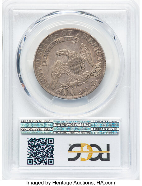 image for: 1819 50C O-113, R.2, XF40 PCGS. PCGS Population: 4 in 40, 7 finer (10/25). CDN: $330 Whsle. Bid for NGC/PCGS XF40. Mintage ...