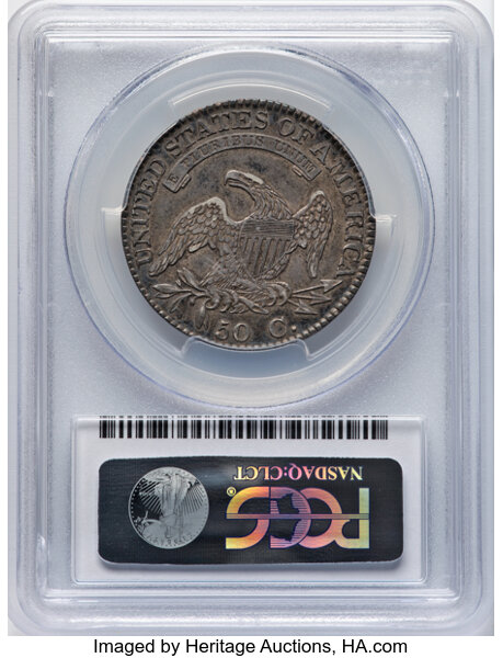 image for: 1823 50C O-106a, R.2, XF45 PCGS. PCGS Population: 10 in 45, 22 finer (10/25). CDN: $300 Whsle. Bid for NGC/PCGS XF45. Minta...