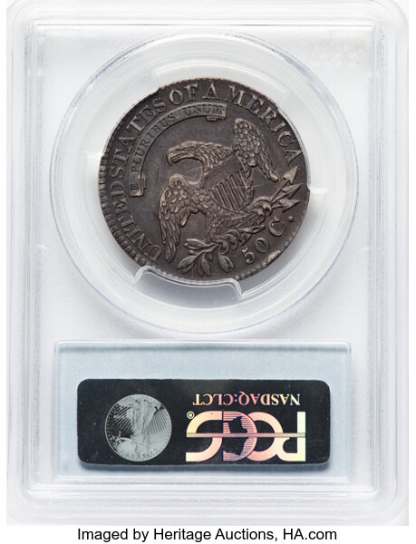 image for: 1829 50C Large Letters, O-110a, R.3, XF45 PCGS. PCGS Population: 4 in 45, 16 finer (10/25). CDN: $209 Whsle. Bid for NGC/PC...