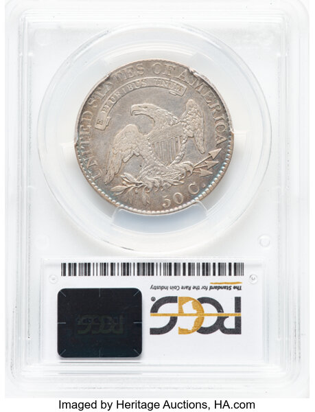image for: 1825 50C O-116, R.2, VF35 PCGS. PCGS Population: 2 in 35, 22 finer (10/25). CDN: $130 Whsle. Bid for NGC/PCGS VF35. Mintage...