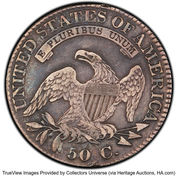 image for: 1824/1 50C O-101, R.2, XF40 PCGS. PCGS Population: 3 in 40, 16 finer (10/25). CDN: $300 Whsle. Bid for NGC/PCGS XF40....