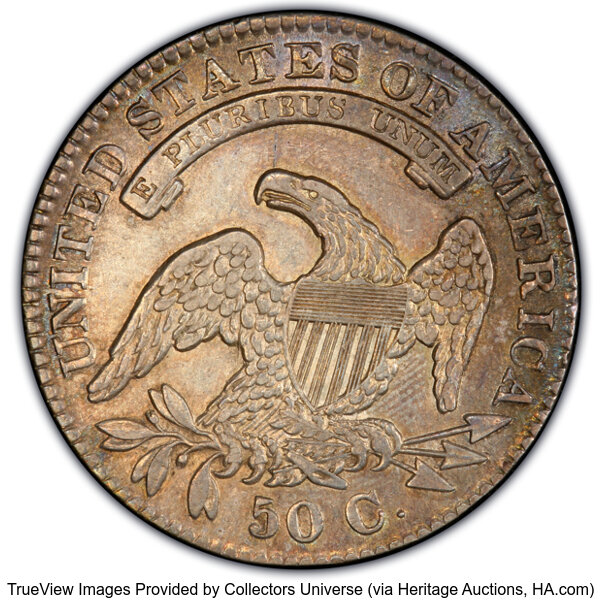 image for: 1831 50C O-106, R.3, AU50 PCGS. Ex: Frederick Collection. PCGS Population: 2 in 50, 13 finer (10/25). CDN: $280.50 Whsle. B...