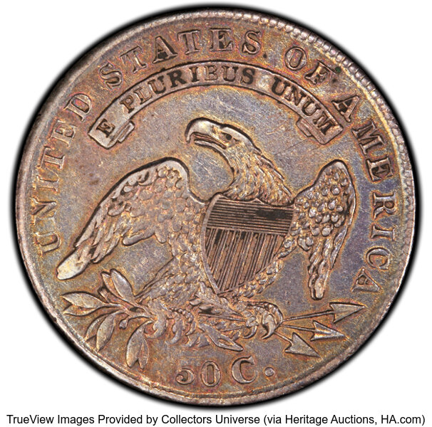 image for: 1835 50C O-104, Low R.4, XF45 PCGS. PCGS Population: 6 in 45, 10 finer (10/25). CDN: $228 Whsle. Bid for NGC/PCGS XF45. Min...