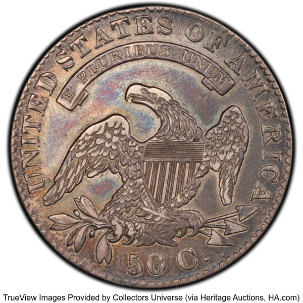 image for: 1831 50C O-114, R.3, XF40 PCGS. PCGS Population: 4 in 40, 17 finer (10/25). CDN: $176 Whsle. Bid for NGC/PCGS XF40. Mintage...