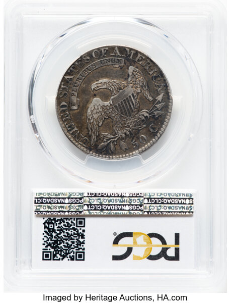 image for: 1826 50C O-106a, R.2, XF40 PCGS. PCGS Population: 1 in 40, 11 finer (10/25). CDN: $160 Whsle. Bid for NGC/PCGS XF40. Mintag...