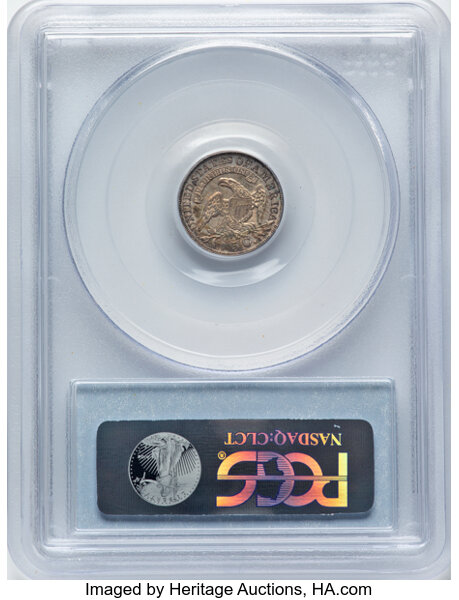 image for: 1836 H10C Large 5C, V-4, LM-3, FS-301, R.1, AU55 PCGS. CDN: $400 Whsle. Bid for NGC/PCGS AU55. Mintage 1,900,000....