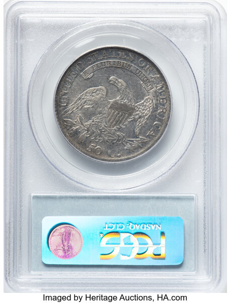 image for: 1813 50C O-108, R.3, AU50 PCGS. CDN: $840 Whsle. Bid for NGC/PCGS AU50. Mintage 1,241,903....