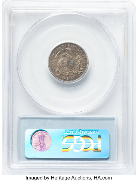 image for: 1821 10C Small Date, JR-9, R.2, VF30 PCGS. CAC. CDN: $275 Whsle. Bid for NGC/PCGS VF30....