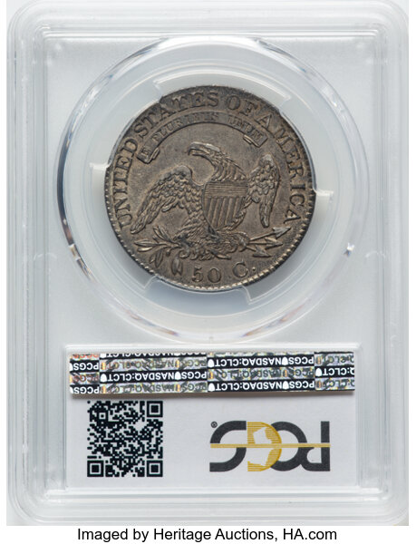 image for: 1826 50C O-110, R.2, AU58 PCGS. CDN: $600 Whsle. Bid for NGC/PCGS AU58. Mintage 4,000,000....
