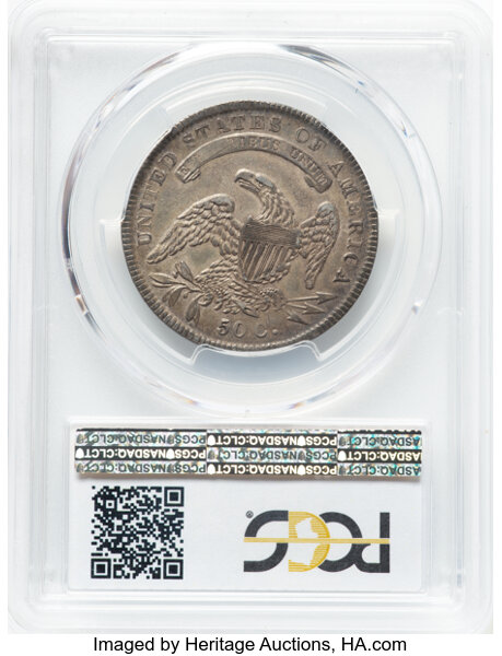 image for: 1834 50C Small Date, Small Letters, O-114, R.1, AU50 PCGS.  CDN: $255 Whsle. Bid for NGC/PCGS AU50....