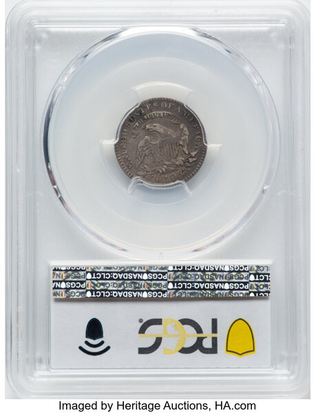 image for: 1820 10C Medium 0, JR-10, R.3, VF20 PCGS. PCGS classifies 1820 Medium 0 varieties as Small 0. CDN: $220 Whsle. Bid for NGC/...