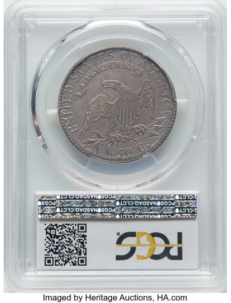 image for: 1817 50C O-110, R.2, VF30 PCGS.  CDN: $260 Whsle. Bid for NGC/PCGS VF30. Mintage 1,215,567....